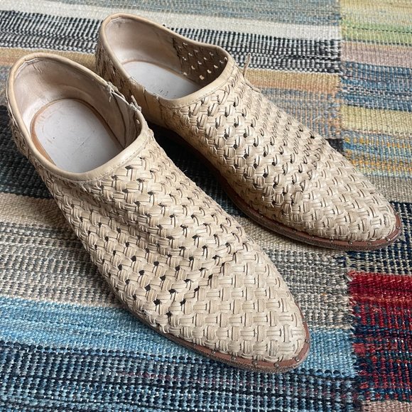 Freda Salvador Shoes - Freda Salvador Woven Flats Tan